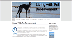Desktop Screenshot of livingwithpetbereavement.com